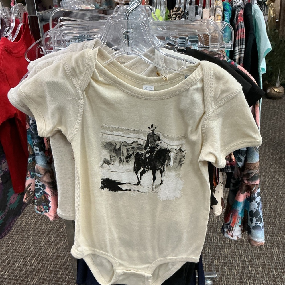 Cowboy Graphic Baby Onesie